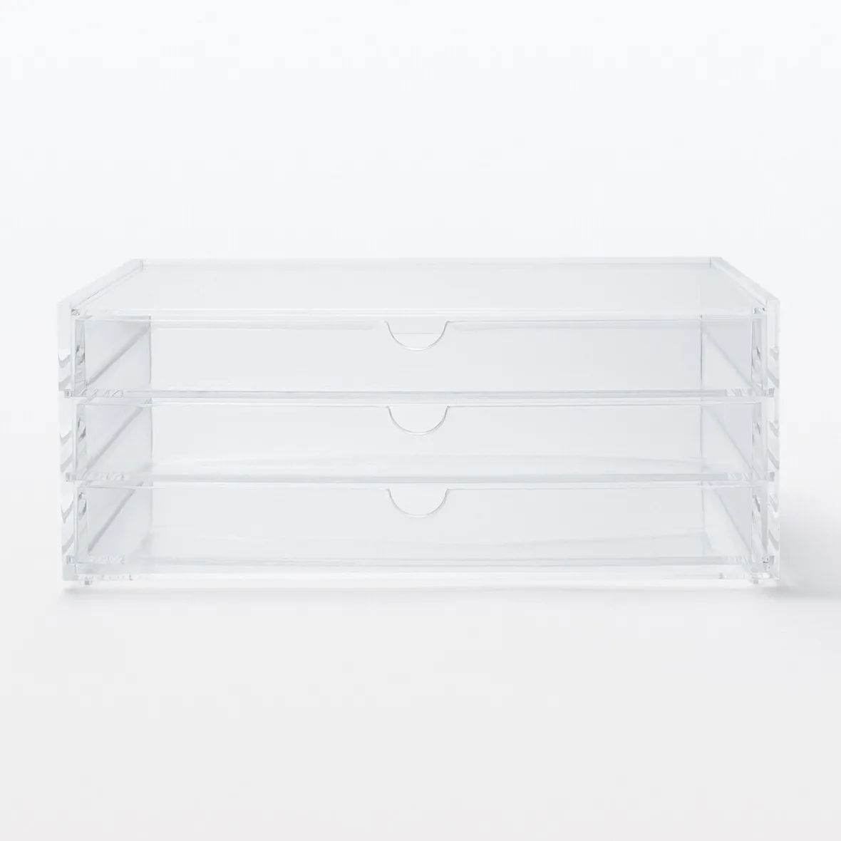 Online Muji Módulo acrílico apilable de 3 cajones, ancho