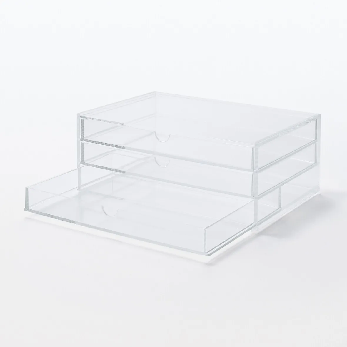 Online Muji Módulo acrílico apilable de 3 cajones, ancho