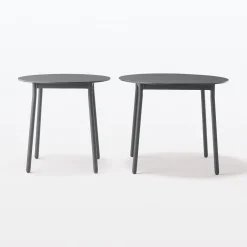 Muji Mesa de aluminio - Pequeña - Gris oscuro