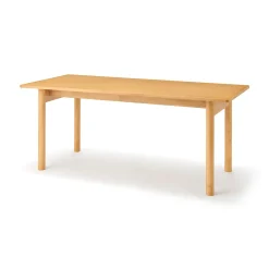 Hot Muji Mesa de madera de caucho rectangular grande