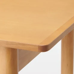 Hot Muji Mesa de madera de caucho rectangular grande