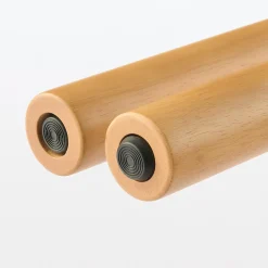 Outlet Muji Mesa de madera de caucho rectangular mediana