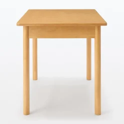 Clearance Muji Mesa de madera de caucho rectangular pequeña