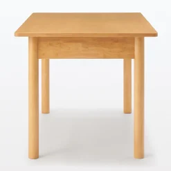 Best Muji Mesa de madera de caucho rectangular mediana