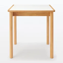 Sale Muji Mesa de madera de caucho con tapa de melamina cuadrada pequeña