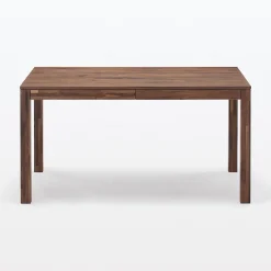 Discount Muji Mesa de nogal natural 140 cm