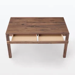 Discount Muji Mesa de nogal natural 140 cm