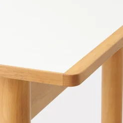 New Muji Mesa rectangular de madera de caucho grande