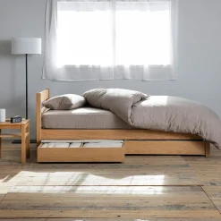 Discount Muji Mesita de noche de roble