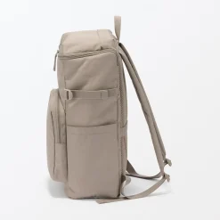 Hot Muji Mochila de cierre superior y poliéster reciclado repelente al agua