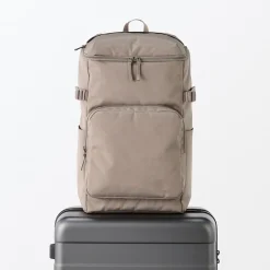 Hot Muji Mochila de cierre superior y poliéster reciclado repelente al agua