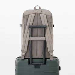 Hot Muji Mochila de cierre superior y poliéster reciclado repelente al agua