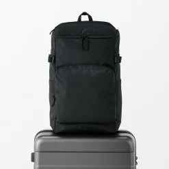 Hot Muji Mochila de cierre superior y poliéster reciclado repelente al agua