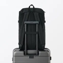 Hot Muji Mochila de cierre superior y poliéster reciclado repelente al agua