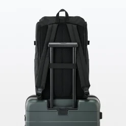 Hot Muji Mochila de cierre superior y poliéster reciclado repelente al agua