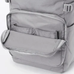 Hot Muji Mochila de cierre superior y poliéster reciclado repelente al agua