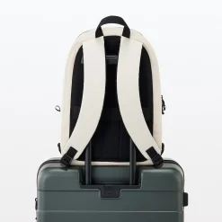 Best Muji Mochila impermeable de algodón Blanco Natural