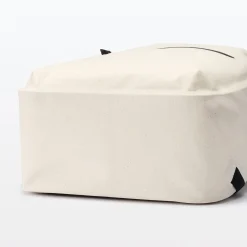 Best Muji Mochila impermeable de algodón Blanco Natural
