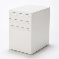 Best Muji Mueble auxiliar de escritorio de acero - Gris claro