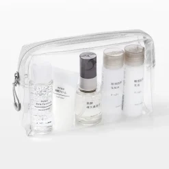 Clearance Muji Neceser transparente ‐ Estuche de viaje 12 x 18,5 x 4 cm
