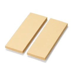 Best Muji Notas completamente adhesivas de papel kraft - Lisas, paquete de 2 Marrón Pálido