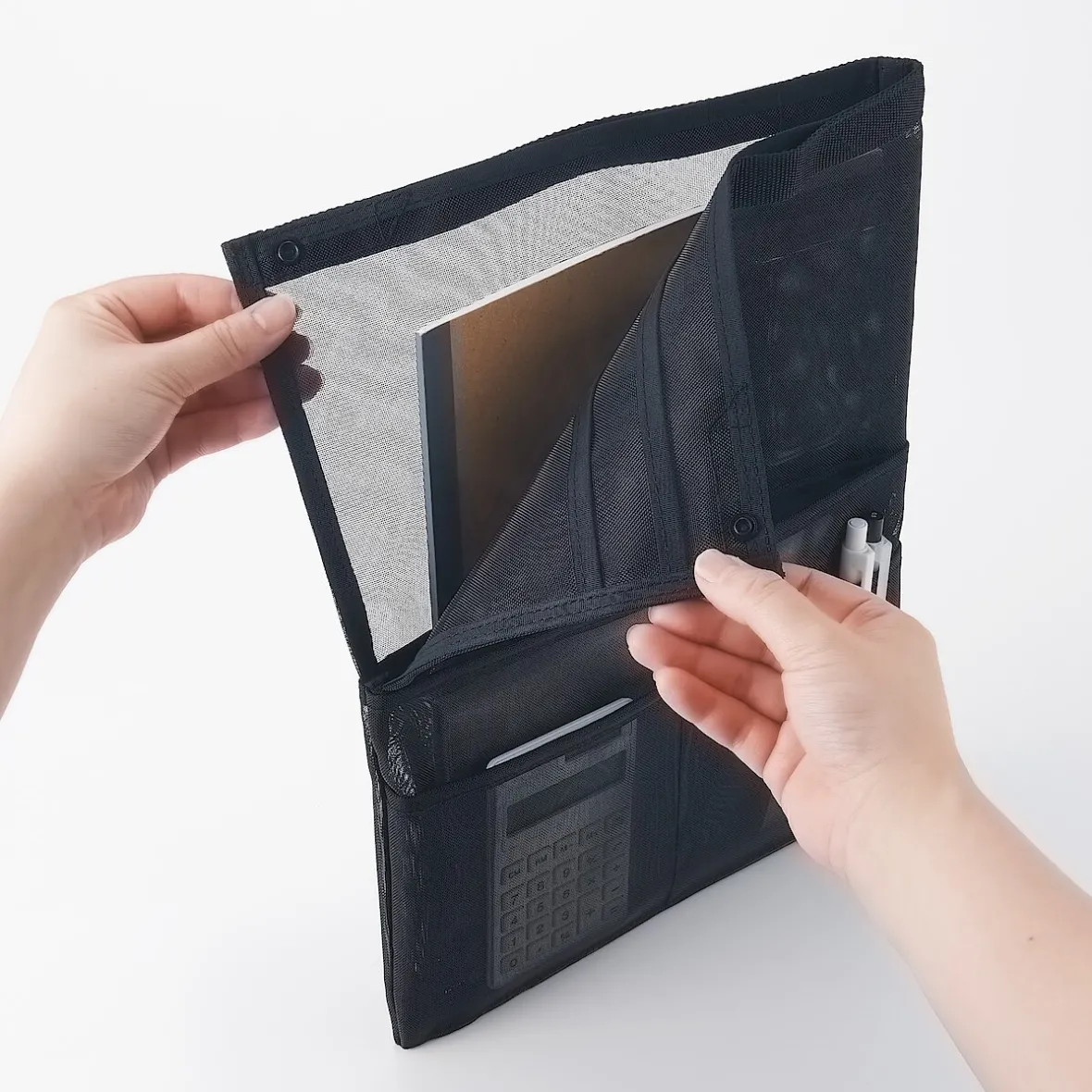 Online Muji Nylon Mesh Bag Organiser A4