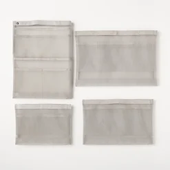 Muji NYLON_MESH_BAG_ORGANISER_A5_GREY