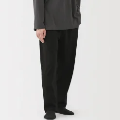 Discount Muji Pantalón de algodón liso con cordón unisex