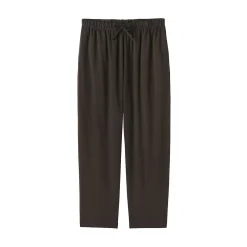 Discount Muji Pantalón de algodón liso con cordón unisex