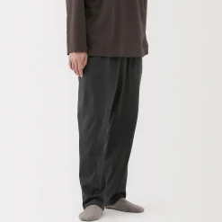 Discount Muji Pantalón de algodón liso con cordón unisex