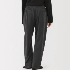 Discount Muji Pantalón de algodón liso con cordón unisex