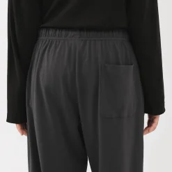 Discount Muji Pantalón de algodón liso con cordón unisex