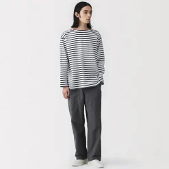 Clearance Muji Pantalón de cintura y tejido elástico bidireccional para hombre