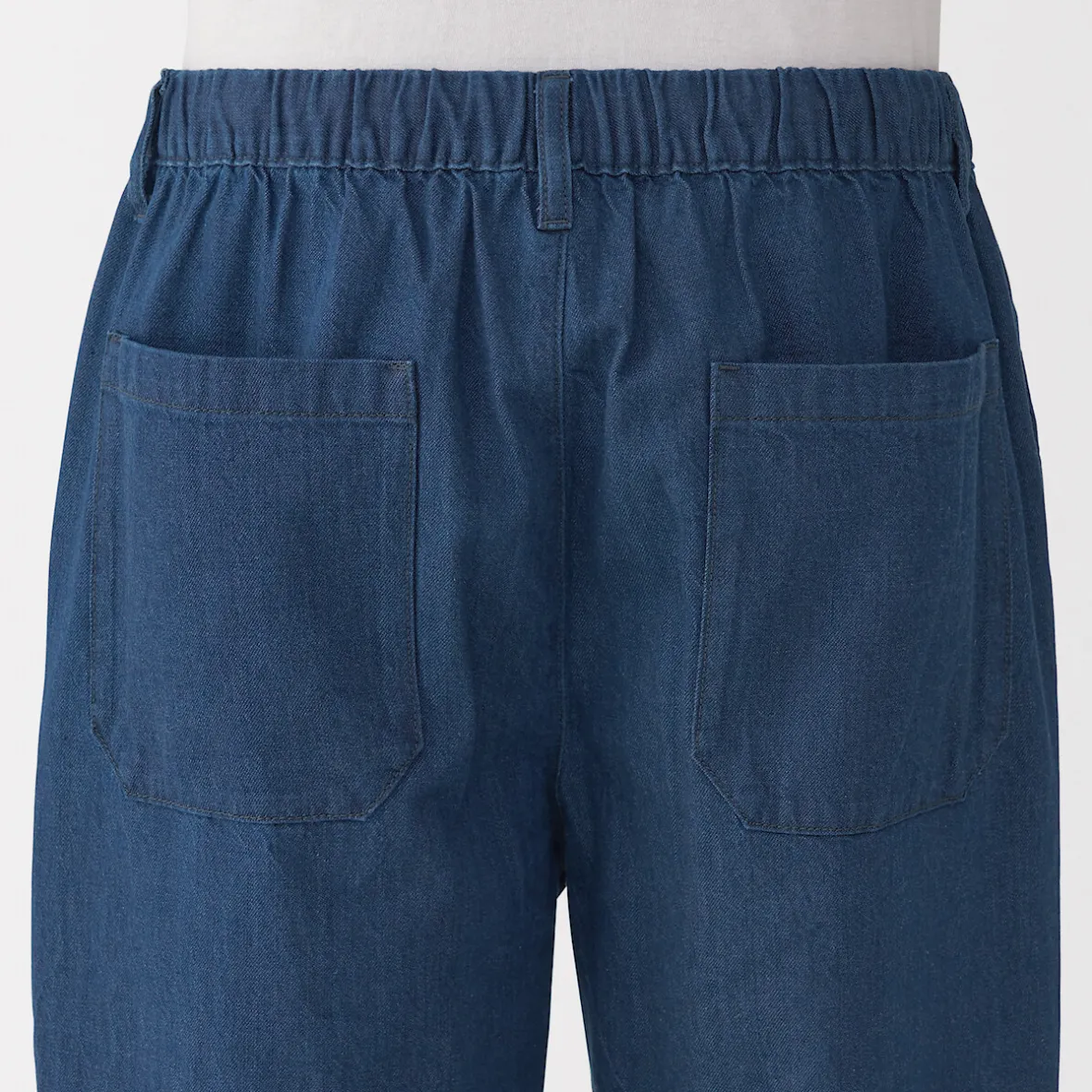 Best Muji Pantalón de corte cómodo y denim lavado para hombre ‐ Indigo