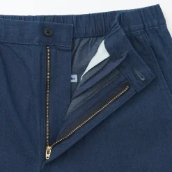 Best Muji Pantalón de corte cómodo y denim lavado para hombre ‐ Indigo