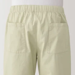 New Muji Pantalón de corte cómodo y algodón lavado para hombre