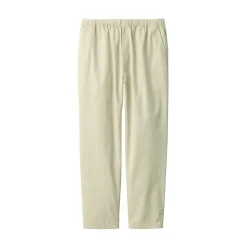 New Muji Pantalón de corte cómodo y algodón lavado para hombre
