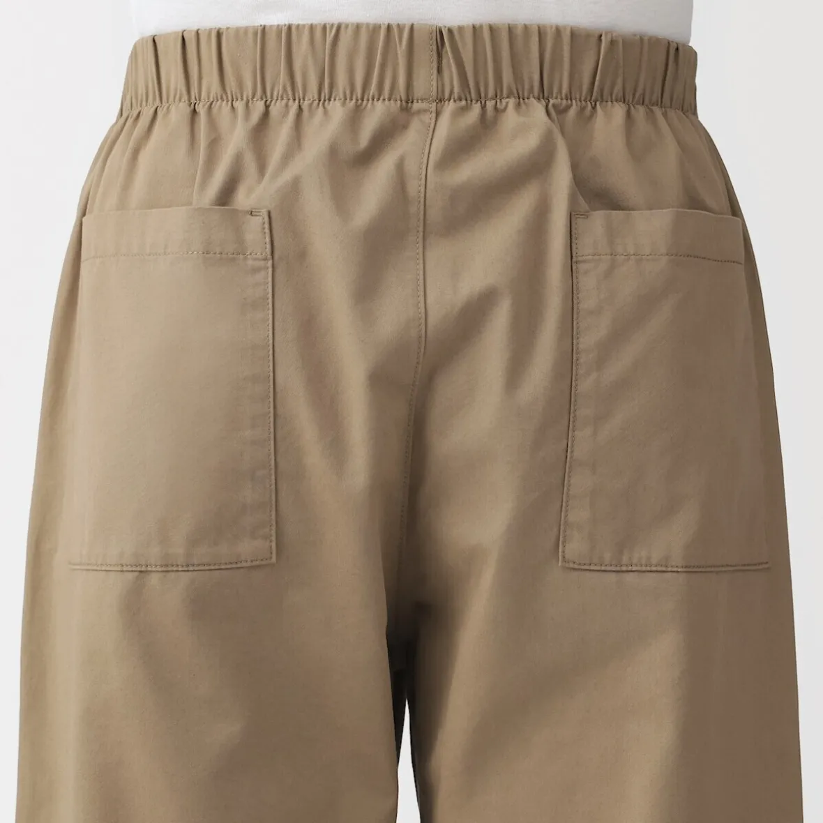 Discount Muji Pantalón de corte cómodo y algodón lavado para hombre