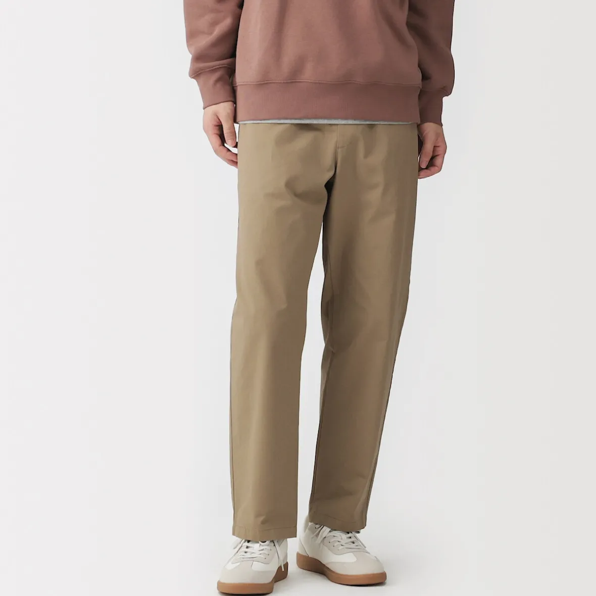 Discount Muji Pantalón de corte cómodo y algodón lavado para hombre
