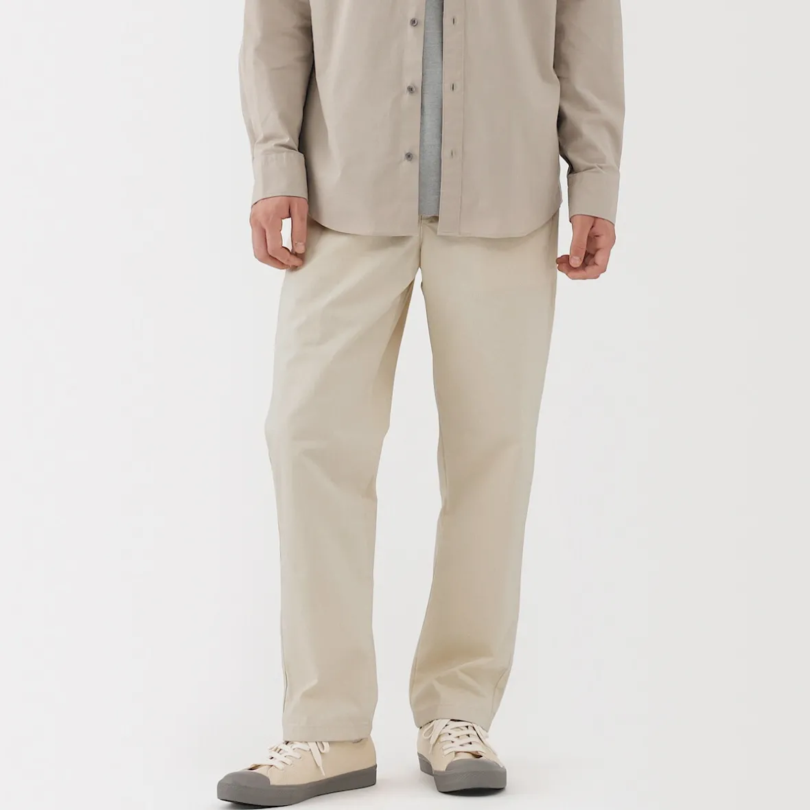 Outlet Muji Pantalón de corte cómodo y denim lavado para hombre Natural Blanco Natural