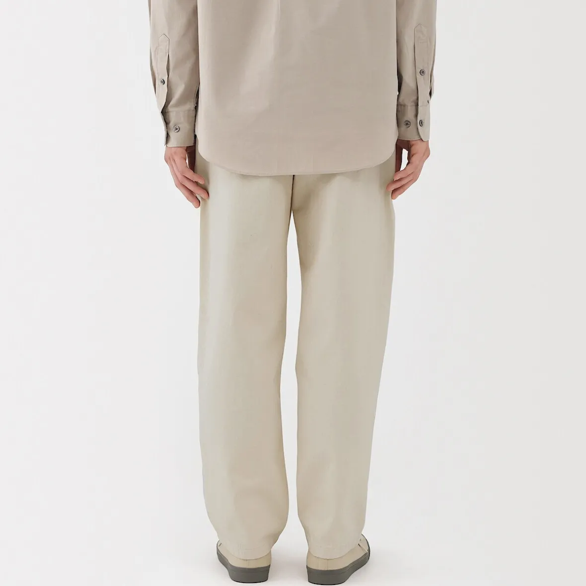 Outlet Muji Pantalón de corte cómodo y denim lavado para hombre Natural Blanco Natural
