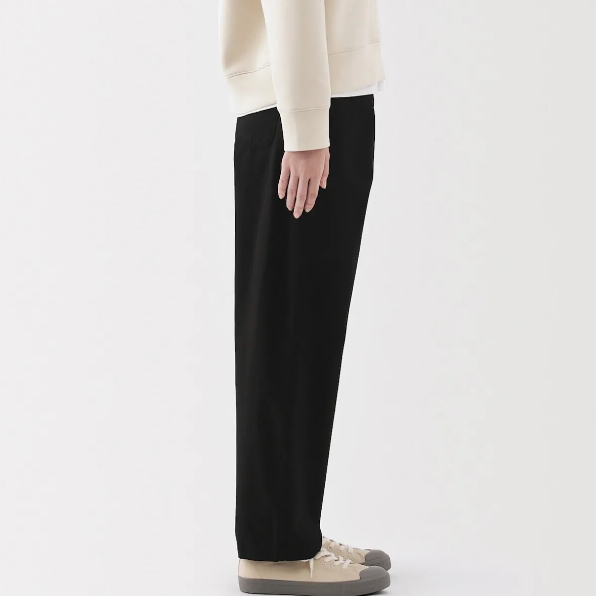 Discount Muji Pantalón de corte cómodo y algodón para mujer