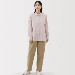 Discount Muji Pantalón de corte cómodo y algodón para mujer