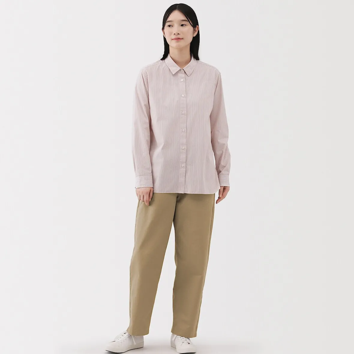 Discount Muji Pantalón de corte cómodo y algodón para mujer