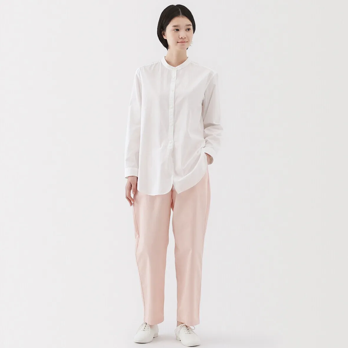 Discount Muji Pantalón de corte cómodo y algodón para mujer