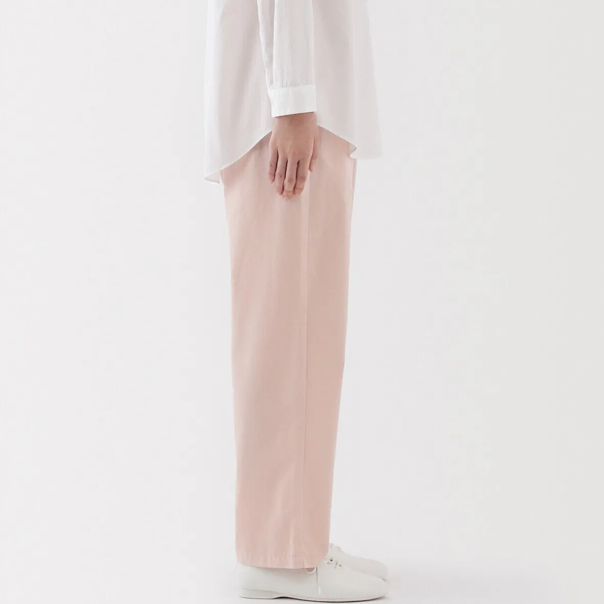 Discount Muji Pantalón de corte cómodo y algodón para mujer