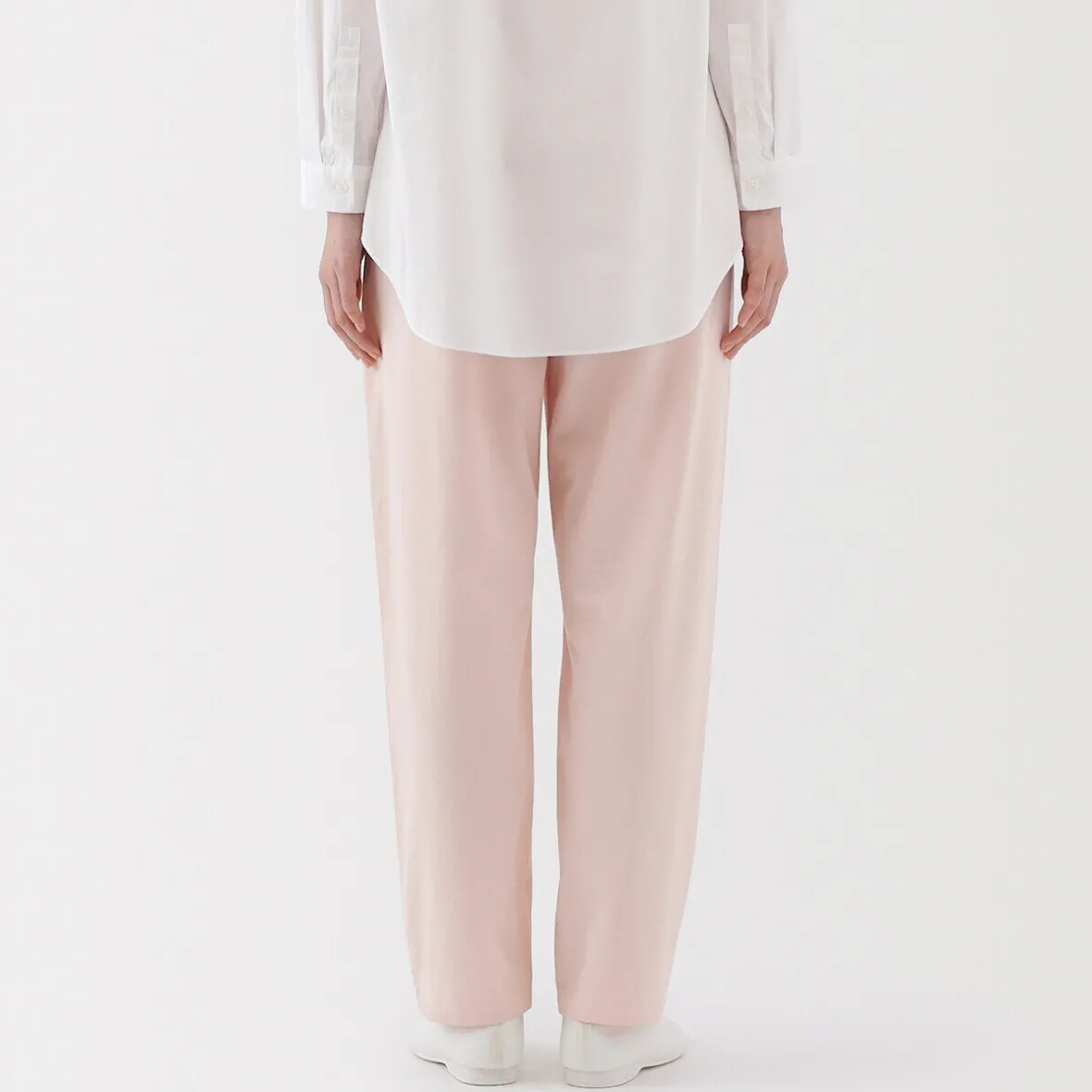 Discount Muji Pantalón de corte cómodo y algodón para mujer