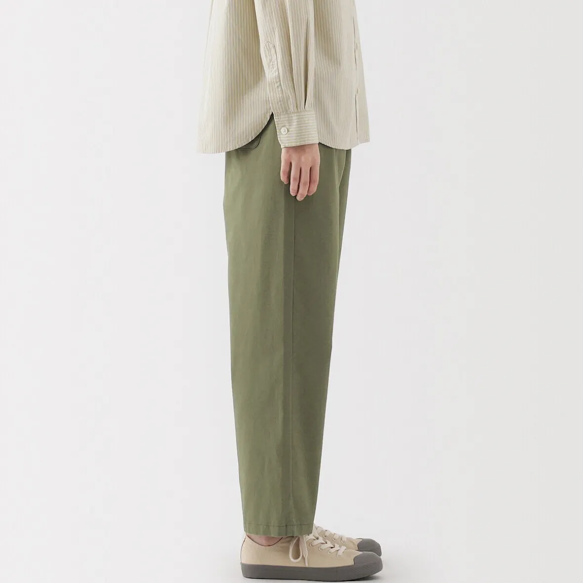 Discount Muji Pantalón de corte cómodo y algodón para mujer