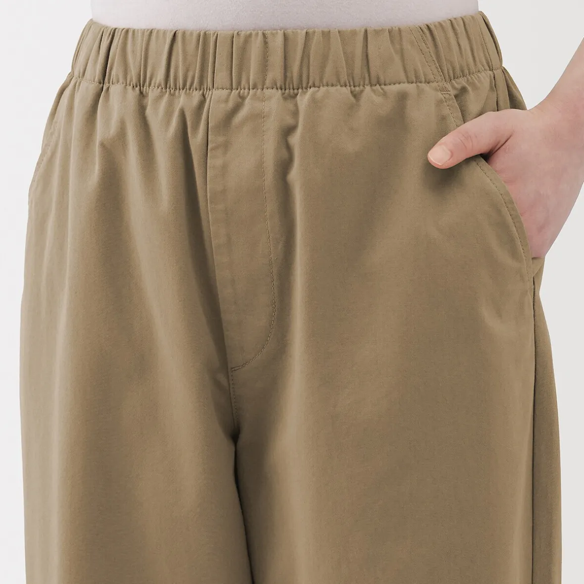 Discount Muji Pantalón de corte cómodo y algodón para mujer