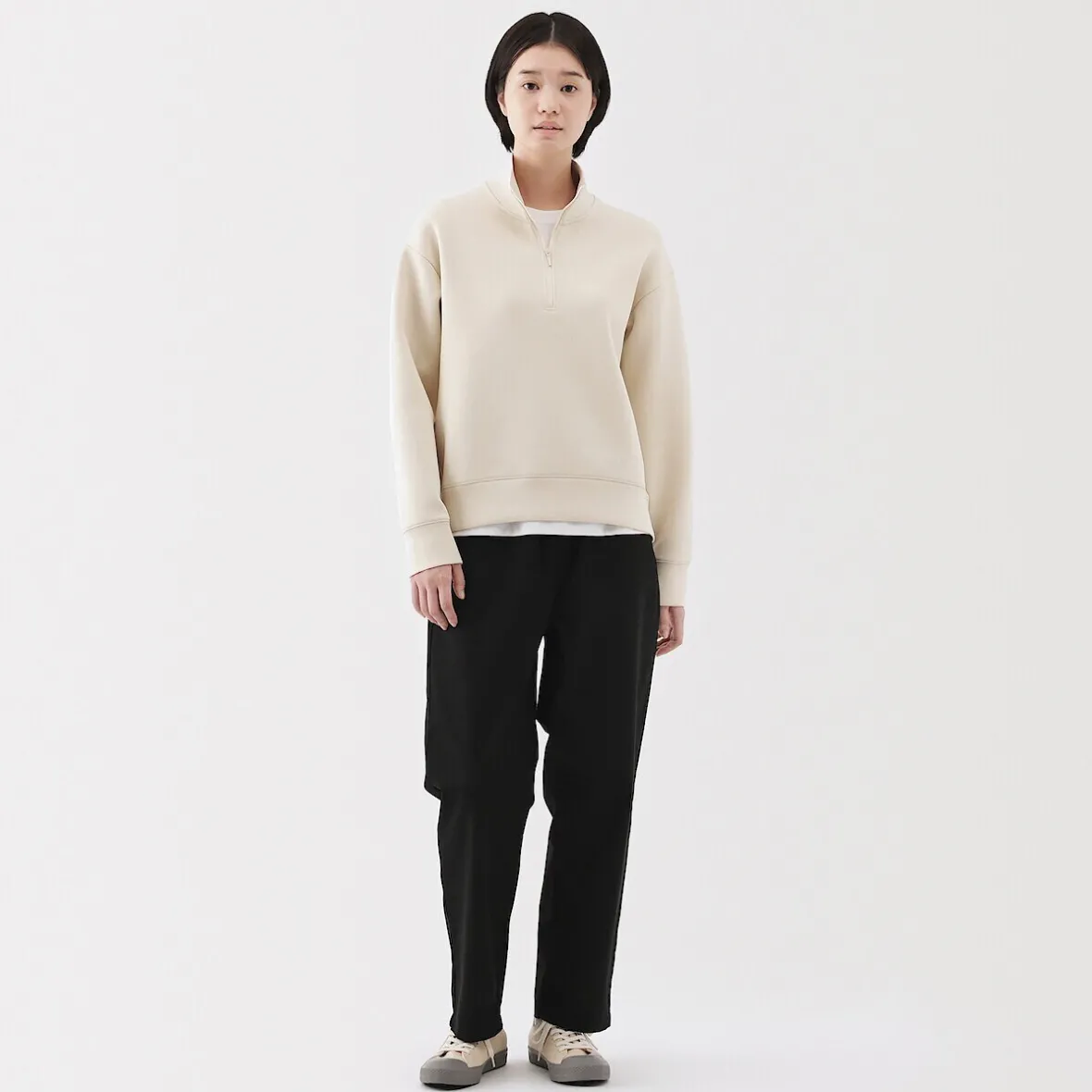 Discount Muji Pantalón de corte cómodo y algodón para mujer